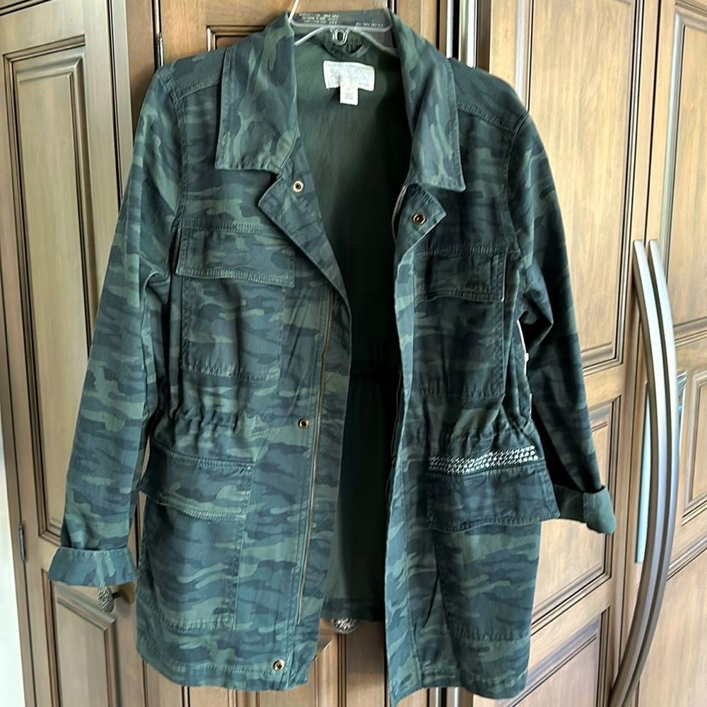 Caslon Camouflage jacket in GREEN